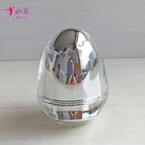 Very Good Diamond Shape Cream Jar 30g Luxury Egg Shape Acrylic Cream Jar Factory